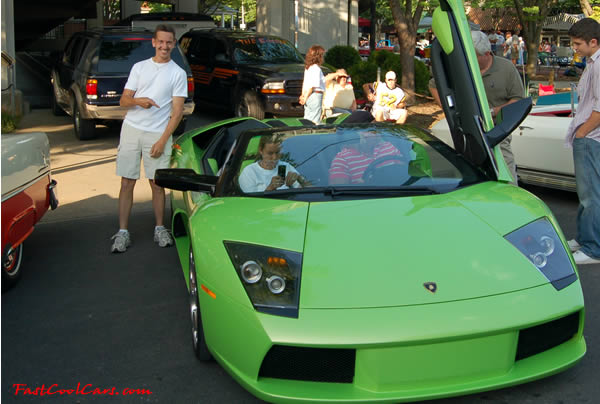 2006 Lamborghini Murcielago 600 Horsepower one fast cool car for sure, Tennessee, USA. Yes that is me, Ron Landry there next that Lamborghini.