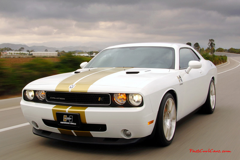 Supercharged Hurst Dodge Challenger, 6.1 Hemi with blower. Many packages available, up to 572 HP, wow.