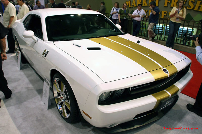 Supercharged Hurst Dodge Challenger, 6.1 Hemi with blower. Many packages available, up to 572 HP, wow.