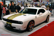 Supercharged Hurst Dodge Challenger, 6.1 Hemi with blower.