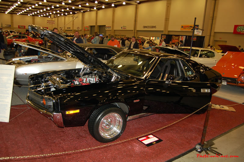 The 2009 World of Wheels Show in Chattanooga, Tennessee. On Jan. 9th,10, & 11th, Pictures by Ron Landry. AMC AMX with roll bar, striaght as an arrow.