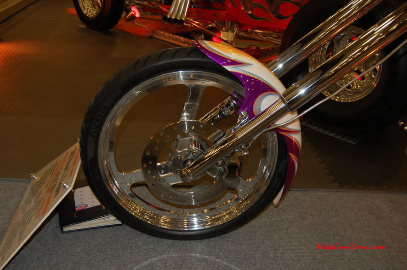 The 2009 World of Wheels Show in Chattanooga, Tennessee. On Jan. 9th,10, & 11th, Pictures by Ron Landry. Can you say custom made polished aluminum wheel?