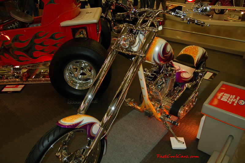 The 2009 World of Wheels Show in Chattanooga, Tennessee. On Jan. 9th,10, & 11th, Pictures by Ron Landry. Awesome looking chopper, very customized.