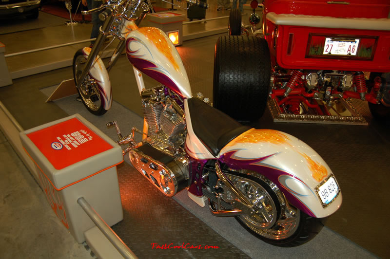 The 2009 World of Wheels Show in Chattanooga, Tennessee. On Jan. 9th,10, & 11th, Pictures by Ron Landry. Killer paint job on this custom Chopper.