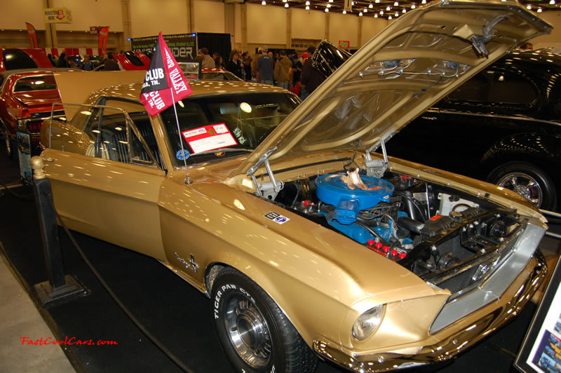 The 2009 World of Wheels Show in Chattanooga, Tennessee. On Jan. 9th,10, & 11th, Pictures by Ron Landry. Nice Gold Paint job on this Mustang.