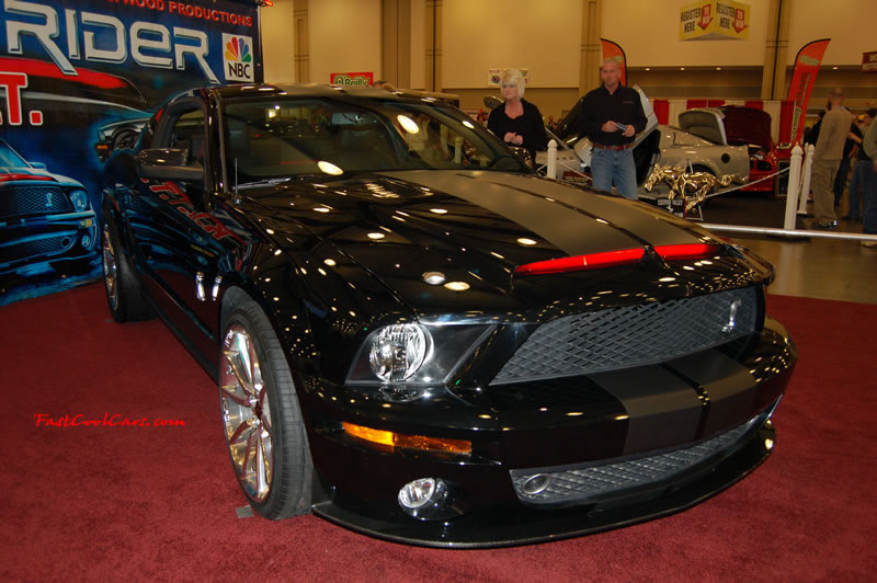 The 2009 World of Wheels Show in Chattanooga, Tennessee. On Jan. 9th,10, & 11th, Pictures by Ron Landry. The new Kit a Ford KR500 Cobra Mustang, check out the red lights in the front hood area. And nice lower front chin spoiler too.