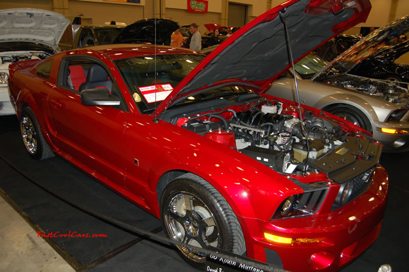 The 2009 World of Wheels Show in Chattanooga, Tennessee. On Jan. 9th,10, & 11th, Pictures by Ron Landry. Ford Mustang - Saleen version.