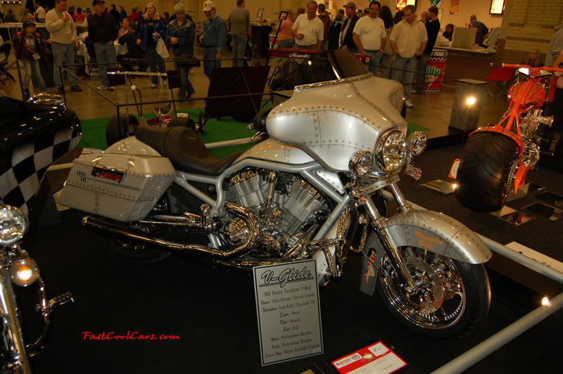 The 2009 World of Wheels Show in Chattanooga, Tennessee. On Jan. 9th,10, & 11th, Pictures by Ron Landry. Motorcycle with custom paint job, I like it and the looks.