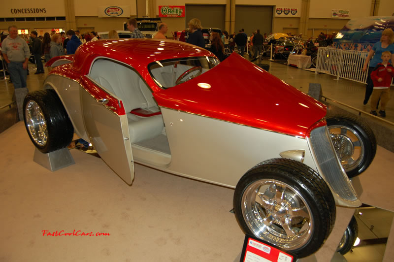 The 2009 World of Wheels Show in Chattanooga, Tennessee. On Jan. 9th,10, & 11th, Pictures by Ron Landry. Love the lines on this ride. A street rod in its best.