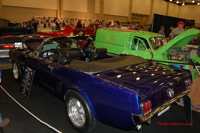 The 2009 World of Wheels Show in Chattanooga, Tennessee. On Jan. 9th,10, & 11th, Pictures by Ron Landry. Classic Pony car, Ford Mustang Convertible.