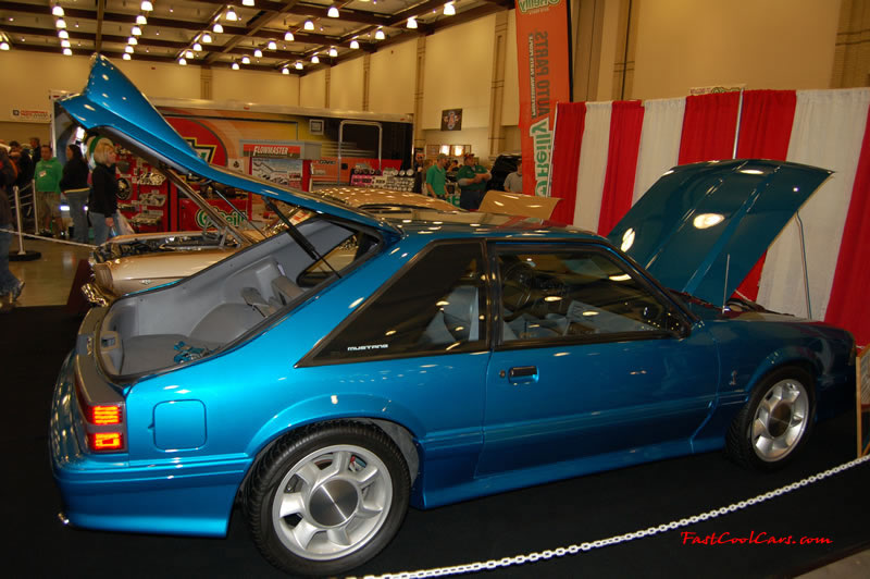 The 2009 World of Wheels Show in Chattanooga, Tennessee. On Jan. 9th,10, & 11th, Pictures by Ron Landry. I believe it is a 1993 Ford Mustang Cobra, not to many of these around.