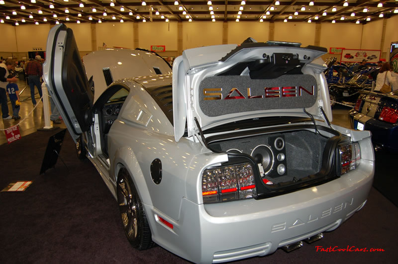 The 2009 World of Wheels Show in Chattanooga, Tennessee. On Jan. 9th,10, & 11th, Pictures by Ron Landry. Custom trunk interior on this Saleen Mustang.
