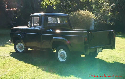 1960 Ford F-100 Pick-up, left rear angle view
