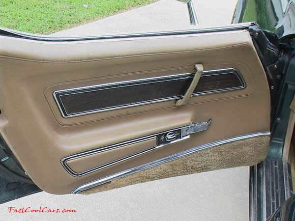 1973 Chevrolet Corvette left door panel interior