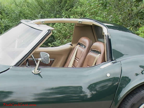 1973 Chevrolet Corvette left door/inside view