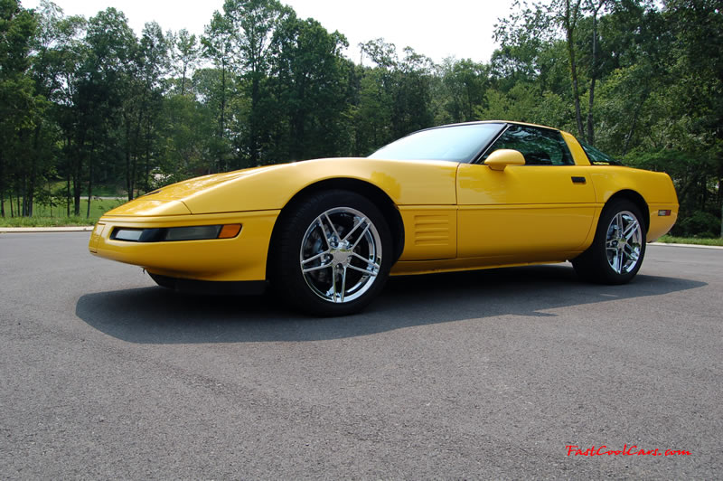 1994 Competition Yellow Chevrolet Corvette, 383 stroker LT1, 6 speed.