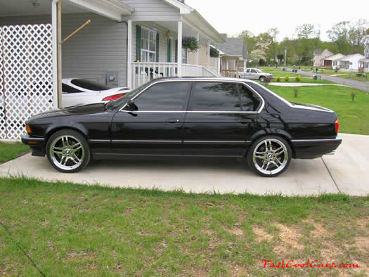 1994 BMW 740iL with chrome 19 inch M-Parallel wheels
