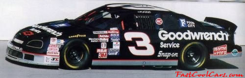 Dale Earnhardt, number 3 car, GM Goodwrench, one fast cool car!