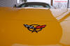2002 Millennium Yellow Z06 Corvette - 405 HP Stock C5 Logo and emblem.