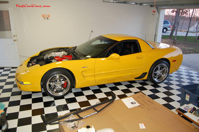 2002 Millennium Yellow supercharged & methanol injected Z06 Corvette, with many modifications, over 50 grand invested in the past 2+ years, for sale $38,000 what a deal. Just back from the shop.