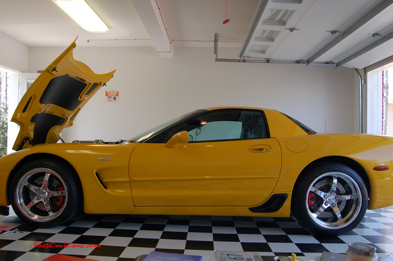 2002 Millennium Yellow supercharged & methanol injected Z06 Corvette, with many modifications, over 50 grand invested in the past 2+ years, for sale $38,000 what a deal. Looks great sitting in my garage.