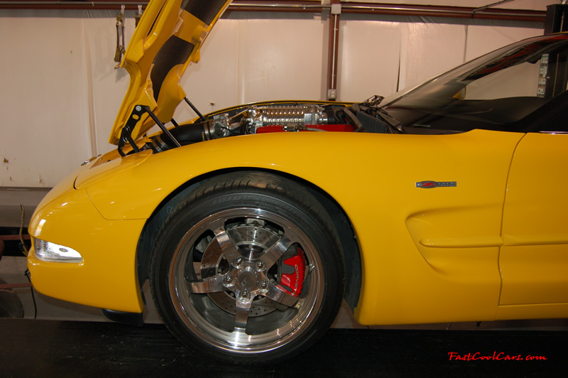 2002 Millennium Yellow supercharged & methanol injected Z06 Corvette, with many modifications, over 50 grand invested in the past 2+ years, for sale $38,000 what a deal. Getting ready for the dyno runs.