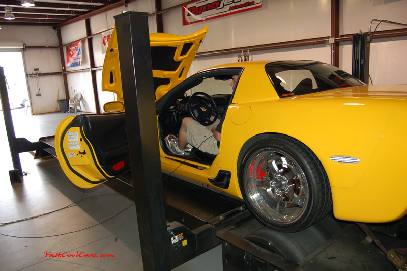 2002 Millennium Yellow supercharged & methanol injected Z06 Corvette, with many modifications, over 50 grand invested in the past 2+ years, for sale $38,000 what a deal. Drove 350 miles round trip to go to this shop.