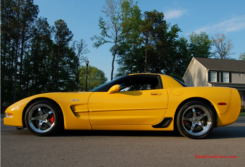 2002 Millennium Yellow supercharged & methanol injected Z06 Corvette, with many modifications, over 50 grand invested in the past 2+ years, for sale $38,000 what a deal. 555 HP | 565TQ - Polished blower. Nice low stance.