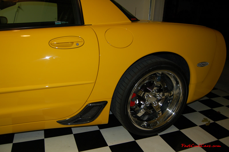 2002 Millennium Yellow supercharged & methanol injected Z06 Corvette, with many modifications, over 50 grand invested in the past 2+ years, for sale $38,000 what a deal. 555 HP | 565TQ - Polished blower. Carbon fiber rear brake ducts.
