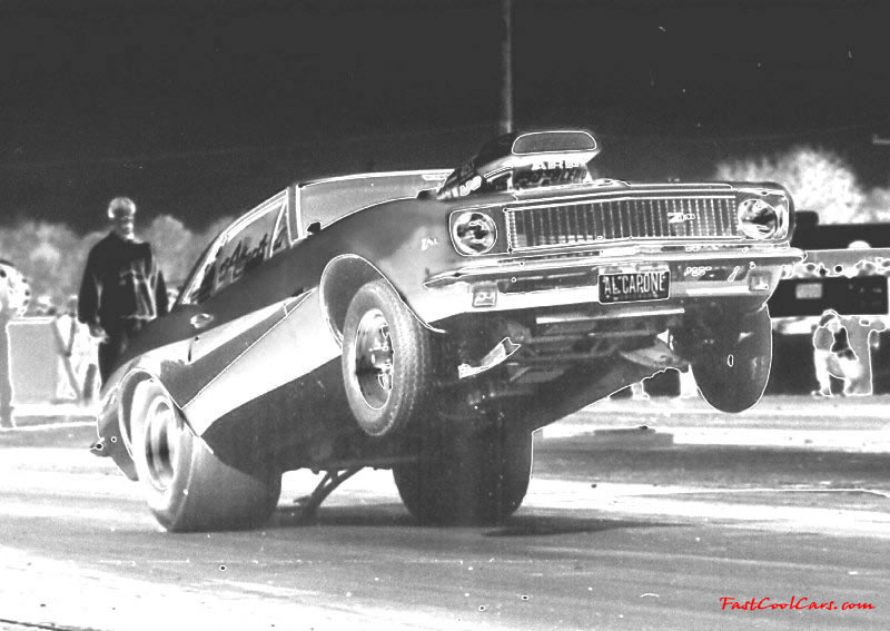 Best Et-8.18 - Best Mph-170 - car weighs-3345, with driver - did the longest wheelie in super Chevy history, 367 feet from the starting line ! the Camaro was the first 3200 lb car to go in the 9s, also the first 3200lb car to go in the 8s.