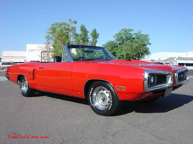 1970 Dodge Coronet R/T convertible with only 66,000 original miles. This is a very rare and collectible Mopar muscle car and is only 1 of 236 produced. 