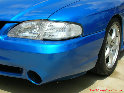 1998 Mustang Cobra Convertible - 1 of 223 - Electric blue, with clear corners