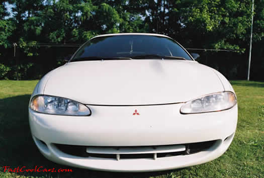 1996 Eclipse, front view, areodynamic fast cool car