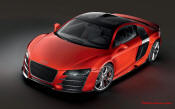 Audi R8 Designed to compete against the Porsche 911, the new Audi R8 features quattro permanent four-wheel drive, space frame aluminum body and the mid-mounted 420 bhp V8 FSI engine, and lots of carbon fiber.