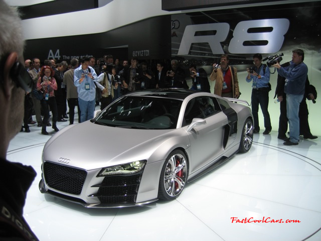 Audi R8 Designed to compete against the Porsche 911, the new Audi R8 features quattro permanent four-wheel drive, space frame aluminum body and the mid-mounted 420 bhp V8 FSI engine