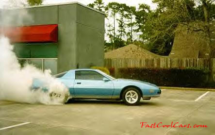 Pontiac Firebird burnout
