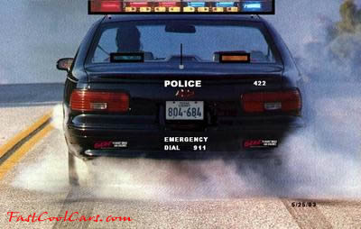 Police car burnout