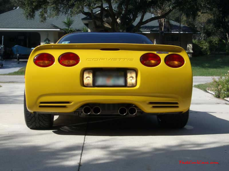 C5 Chevrolet Z06 Corvette 2001 - 2004, 385 to 405 horsepower, Aluminum block and heads LS6, all with 6 speeds.  America's sport car in Millennium Yellow, with awesome aftermarket hood, and CCW SP500 polished aluminum wheels.