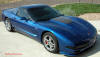 C5 Chevrolet Z06 Corvette 2001 - 2004, 385 to 405 horsepower, Aluminum block and heads LS6, all with 6 speeds.  America's sport car in Electron Blue, with awesome ghost flames in the paint job, and carbon fiber hood.