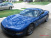 C5 Chevrolet Z06 Corvette 2001 - 2004, 385 to 405 horsepower, Aluminum block and heads LS6, all with 6 speeds.  America's sport car in Electron Blue
