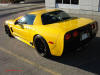C5 Chevrolet Z06 Corvette 2001 - 2004, 385 to 405 horsepower, Aluminum block and heads LS6, all with 6 speeds.  America's sport car in Millennium Yellow, cool car, nice rear painted black.