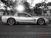 C5 Chevrolet Z06 Corvette 2001 - 2004, 385 to 405 horsepower, Aluminum block and heads LS6, all with 6 speeds.  America's sport car nice black and white photo.
