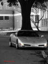 C5 Chevrolet Z06 Corvette 2001 - 2004, 385 to 405 horsepower, Aluminum block and heads LS6, all with 6 speeds.  America's sport car nice black and white photo.