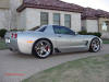 C5 Chevrolet Z06 Corvette 2001 - 2004, 385 to 405 horsepower, Aluminum block and heads LS6, all with 6 speeds.  America's sport car in Quick Silver, with CCW Sp500 wheels.