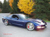C5 Chevrolet Z06 Corvette 2001 - 2004, 385 to 405 horsepower, Aluminum block and heads LS6, all with 6 speeds.  America's sport car in Electron Blue, with custom wheels, and C6 Z06 brake set-up, 2004 Z16.