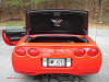 C5 Chevrolet Z06 Corvette 2001 - 2004, 385 to 405 horsepower, Aluminum block and heads LS6, all with 6 speeds.  America's sport car in red. Trunk liner view.