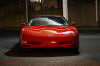 C5 Chevrolet Z06 Corvette 2001 - 2004, 385 to 405 horsepower, Aluminum block and heads LS6, all with 6 speeds.  America's sport car in red. Front view.
