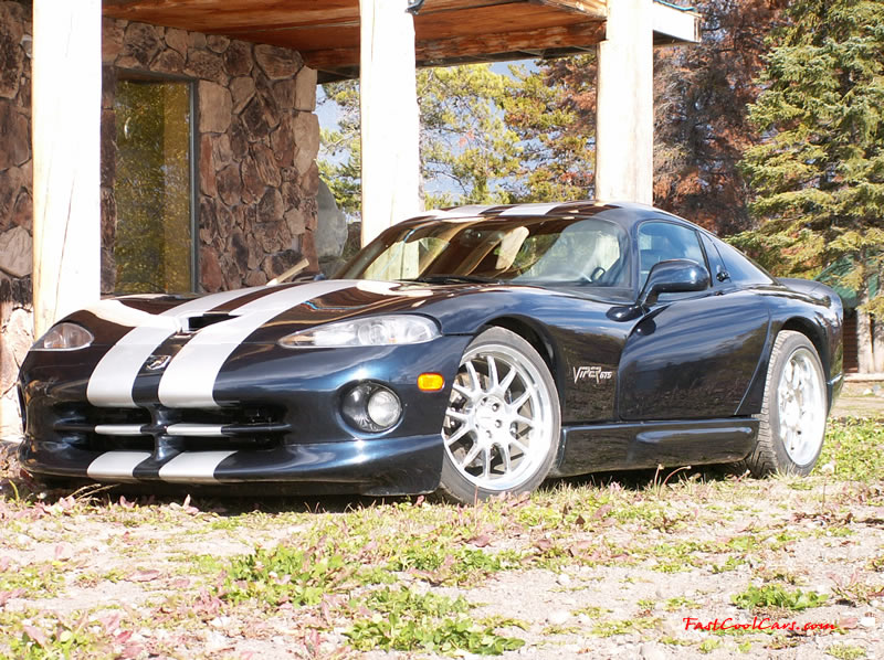 2001 Viper GTS - This is a 1 of 37 Sapphire Blue with silver Stripes.