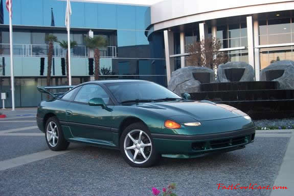 1993Dodge Stealth - Nicknamed "Green Machine" right front view