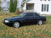 1988 Black Ford Mustang LX 5.0L Notchback with 5 speed tranny...GT40-P FOR SALE